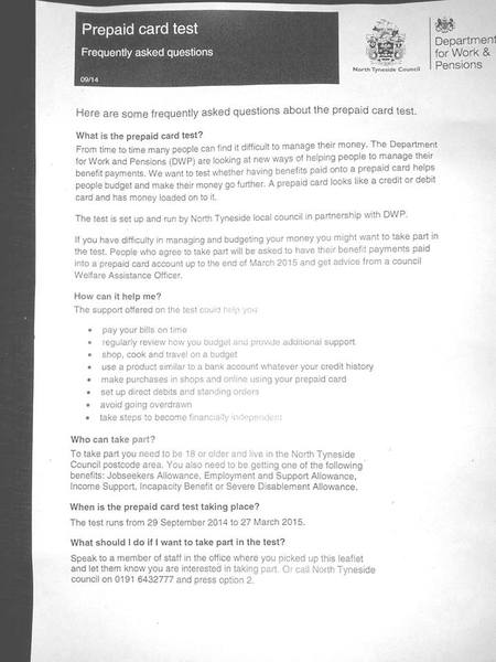 To ask you to object to this? Pre-paid benefits cards