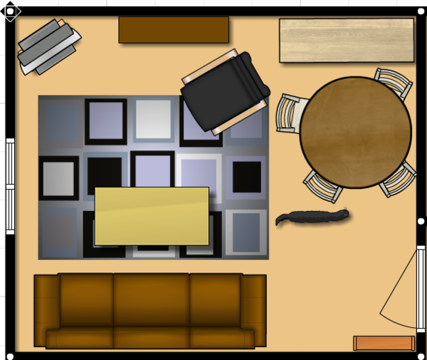 Good living space or big bedrooms?