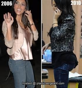 Kim Kardashian - as wide as she is tall!