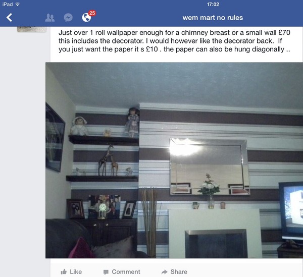 Stupid Facebook selling.