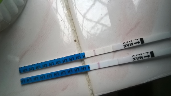 4 pregnancy tests, 2 postive and 2 negative!