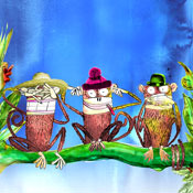WIN family ticket to Three Wise Monkeys (for 4-7 year olds) at G Live