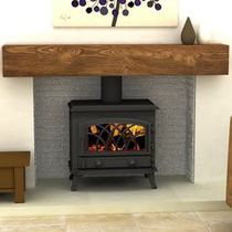 Hearth for a multi fuel stove - would white be a bad idea?