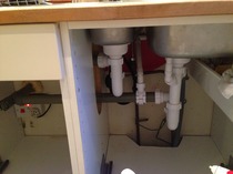 moving kitchen waste pipe?