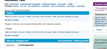 something MOST PECULIAR is happening to some newly started threads