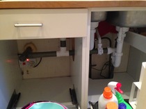 moving kitchen waste pipe?