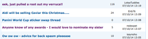 something MOST PECULIAR is happening to some newly started threads