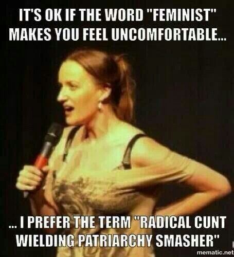 Reasons I can't be a feminist; according to others. . .