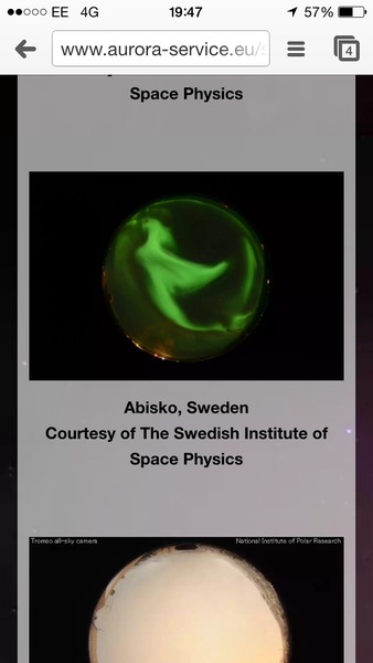 Armchair aurora watching