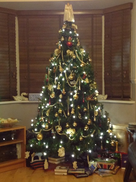 Multcoloured or White lights on Christmas tree?