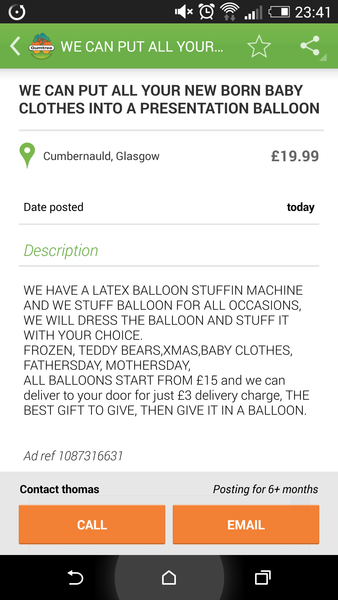 Stupid Facebook selling.