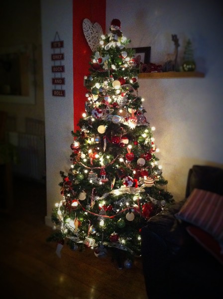 Multcoloured or White lights on Christmas tree?