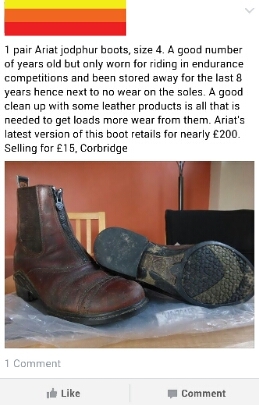 Stupid Facebook selling.