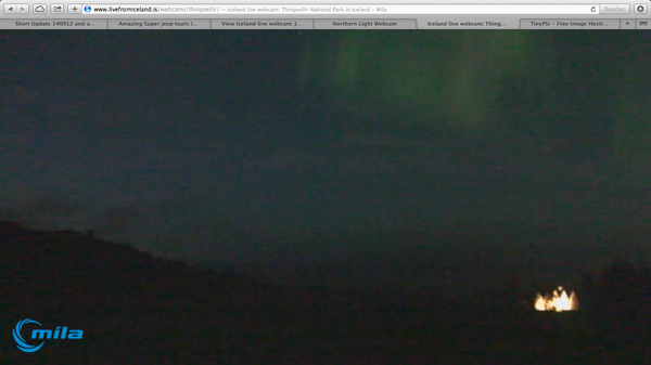 Armchair aurora watching