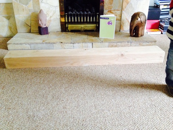 Oak mantle