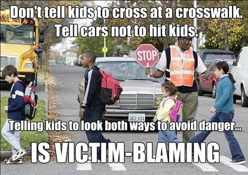 to be disappointed with Mumsnet's victim road safety victim blaming