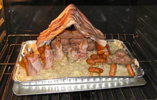 To get pissed off at nativity sets?