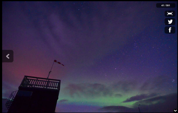 Armchair aurora watching
