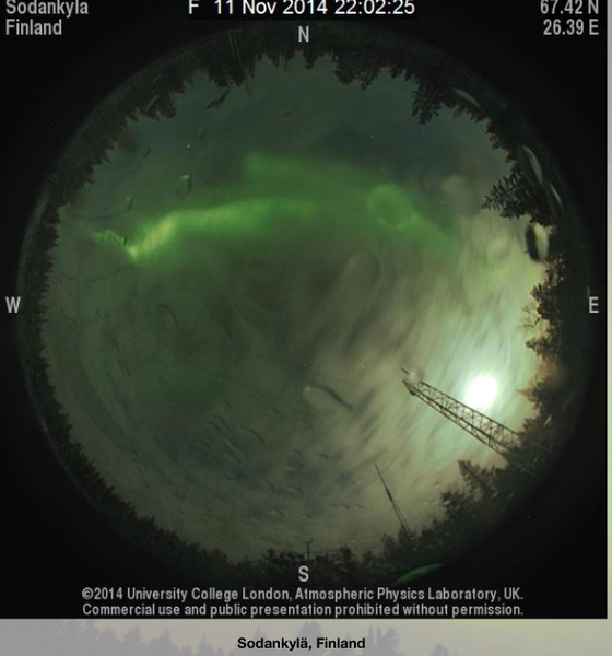 Armchair aurora watching