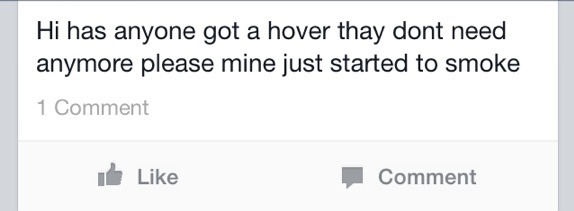 Stupid Facebook selling.