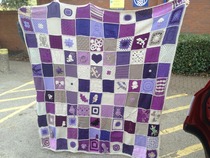 Woolly Hugs. A Blanket for gnittinggnome. Donors and crafters, we are asking for your help.