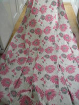 Suggestions for a nice neutral for living room to go with red sofas and these curtains
