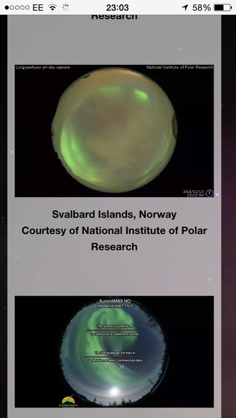 Armchair aurora watching