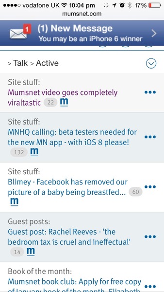 Please get rid of this flashing scammg advert on mobile site