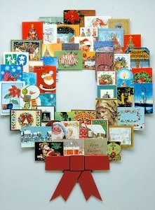 How do you display your Christmas cards?