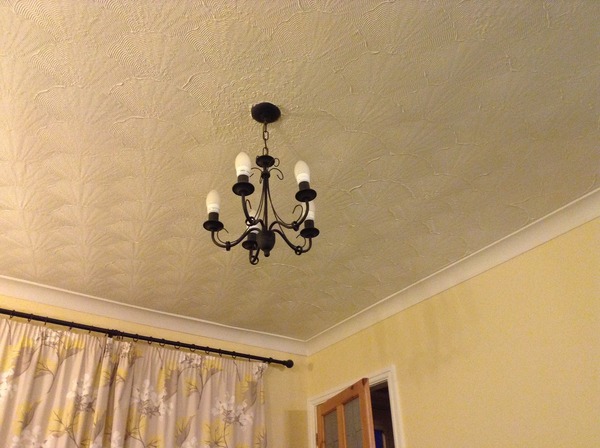 What do modern houses have on the ceiling?