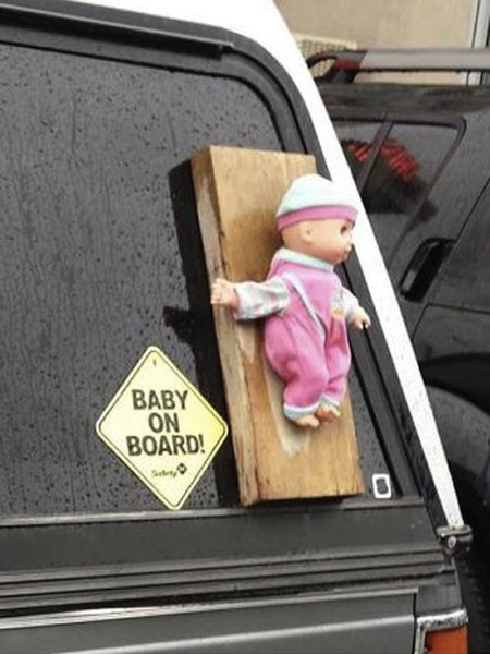 To think this car sticker was daft