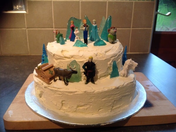 White Buttercream icing - maybe white chocolate?