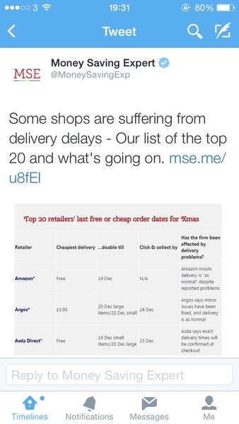Who's waiting on parcels? Are you worried?