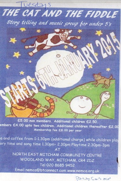 Brand New storytelling and Songtime session for under 5's