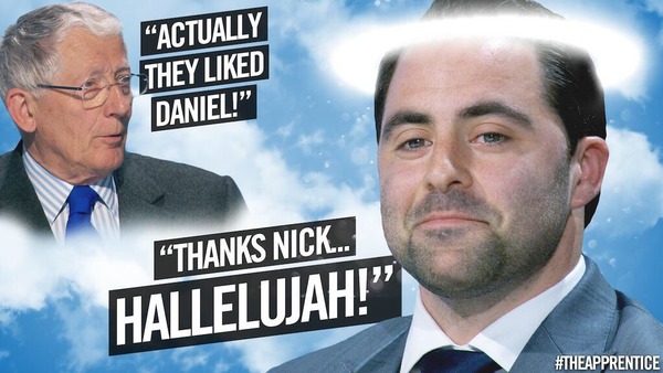 The Apprentice,  thread 7- the week where they all regret Felipe not being there.
