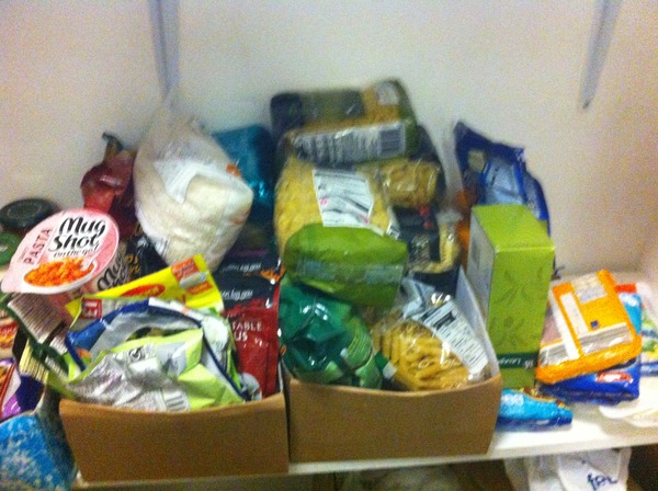 food banks collecting in supermarkets