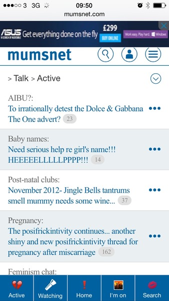 It's all gone weird - mobile site?