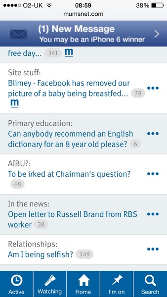 Please get rid of this flashing scammg advert on mobile site