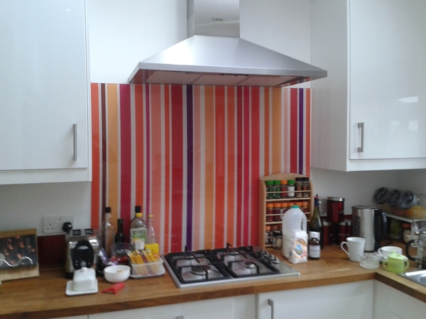 Adding colour to a white kitchen
