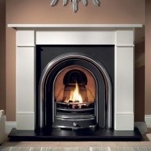 Limestone or Oak fireplace can't decide?