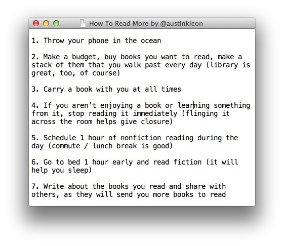 Help, I want to get my love of reading back!