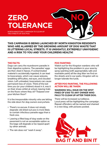 Local residents have had enough of dog poo on pavements!