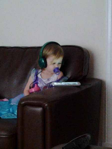 To feel sad having seen a little girl given a dummy and a great big set of headphones thenparents sat an ate in a pub
