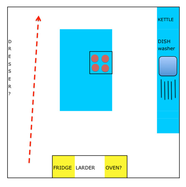 Please give me ideas on how to layout my new kitchen!