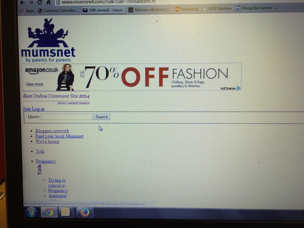 Why does my mumsnet look like this?