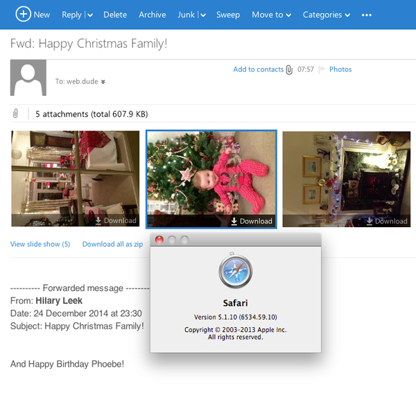 photo attachments on a Mac