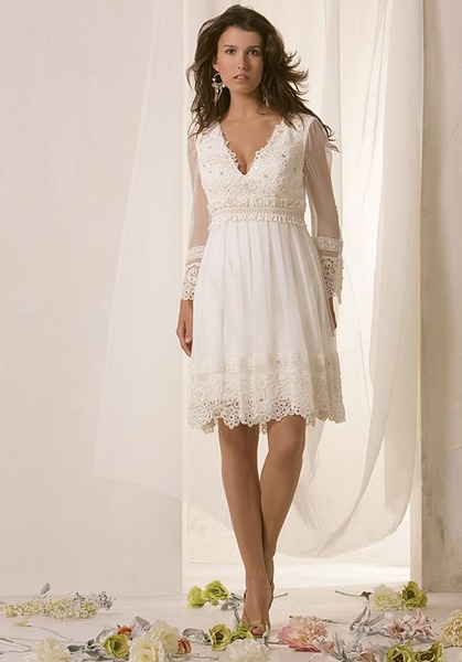Short, sleevey wedding dress ideas?