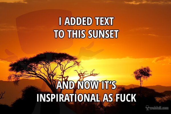 To not "like" these types of post on FB?