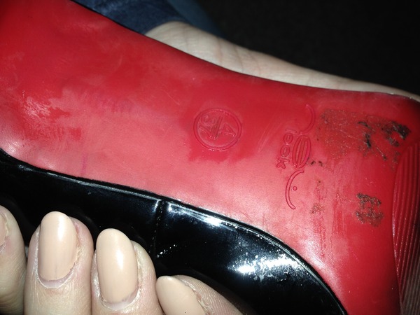 Has anyone ever painted the soles of their shoes red?