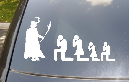 to think that "Dad of twins" is the worst car sticker ever?!